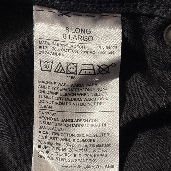 Old Navy Like New Black Jeans -Size 8L - Picture 4 of 5